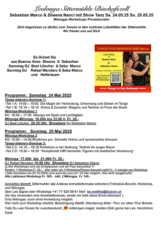 Seba Sheena Programm 24 bis 25 Mai 2025 Kopie 1