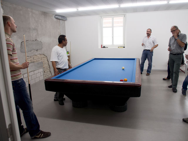 Es wurde auch noch Billard gespielt